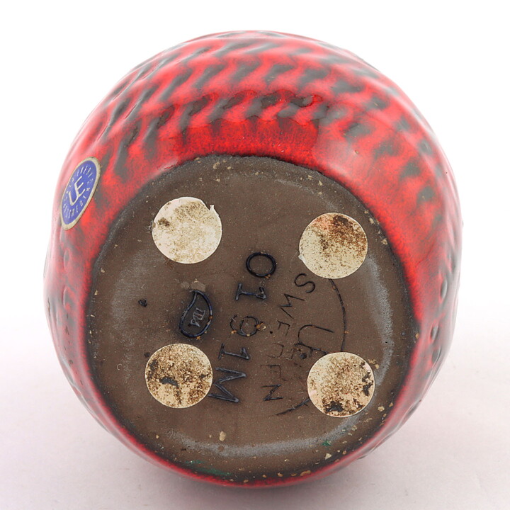 Mari Simmulson (1970) Modernistic Red Bird 8 cm (2)