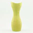 Hjördis Oldfors (Rio 1958) Yellow Vase with Relief Decor 20 cm