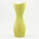 Hjördis Oldfors (Rio 1958) Yellow Vase with Relief Decor 20 cm