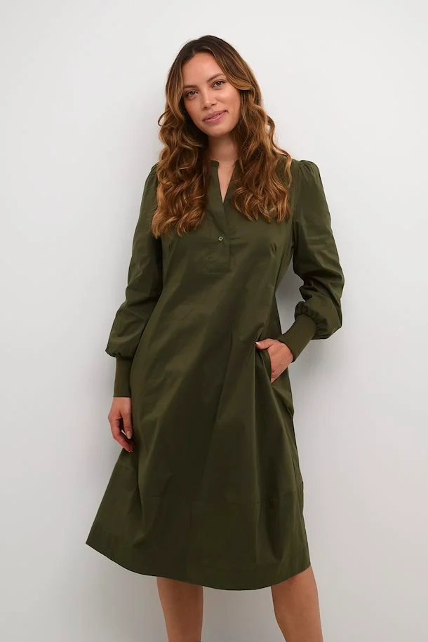 Antoinett dress burnt olive