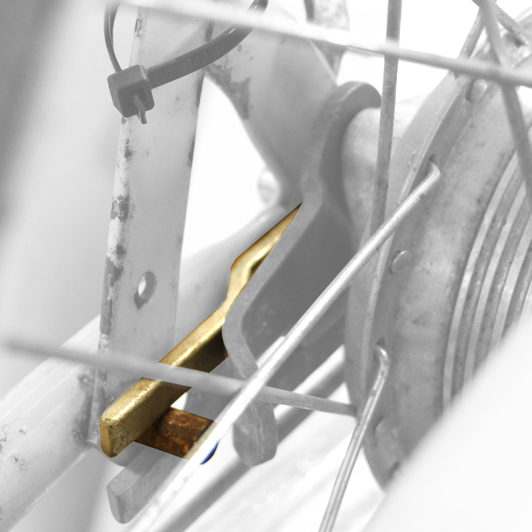 Bremsebakke-arm ved udskiftning af Nyman-nav til Grimeca/Leleu - 4