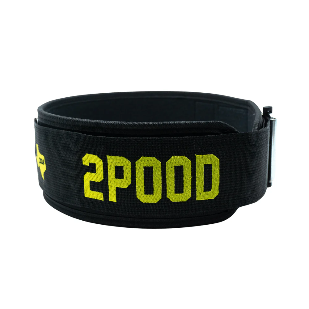 2POOD Black CrossFit Games 4" Straight Belt