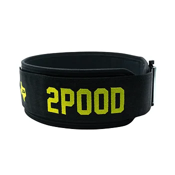 2POOD Black CrossFit Games 4" Straight Belt