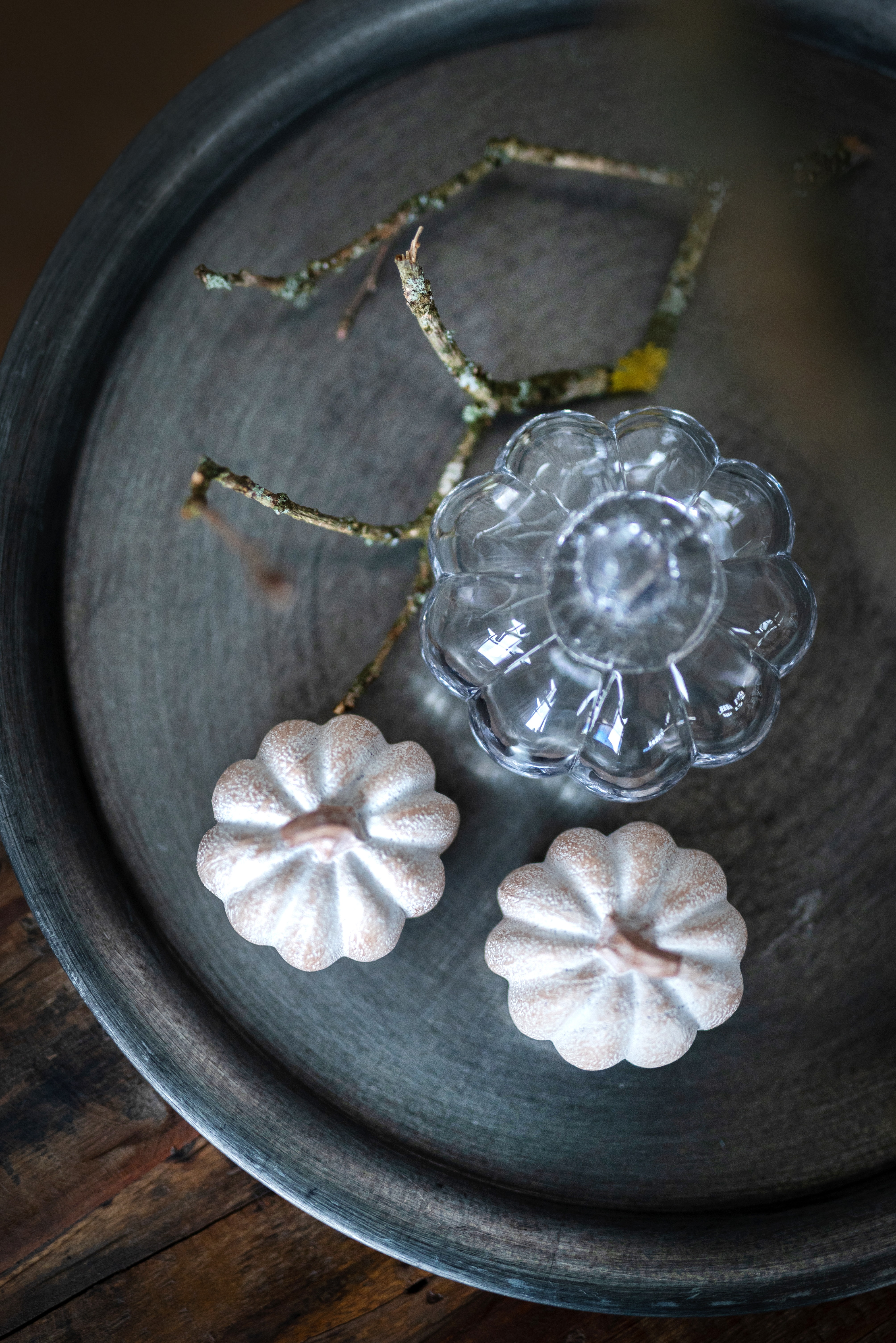 Pumpkin Glass Round Low - 11x11 cm - Clear/Smoke - 4