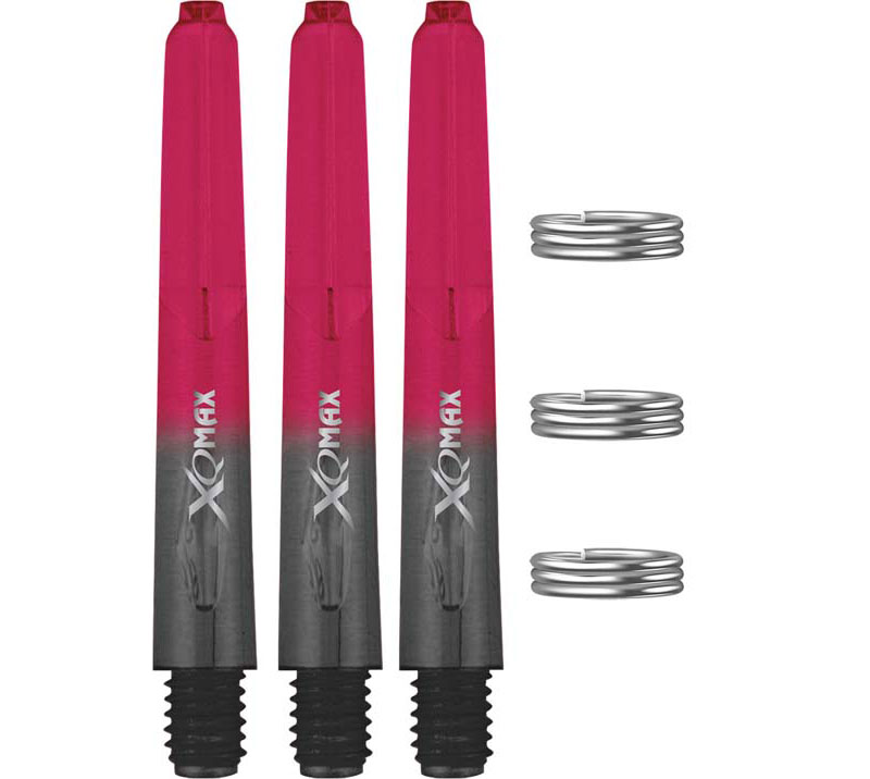 XQ Max PVC Gradient Short with ring Black & Red 35mm