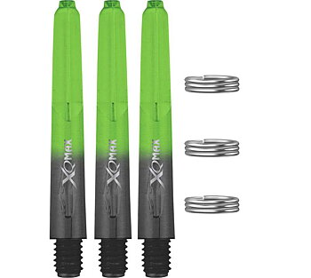 XQ Max PVC Gradient Short with ring Black & Green 35mm