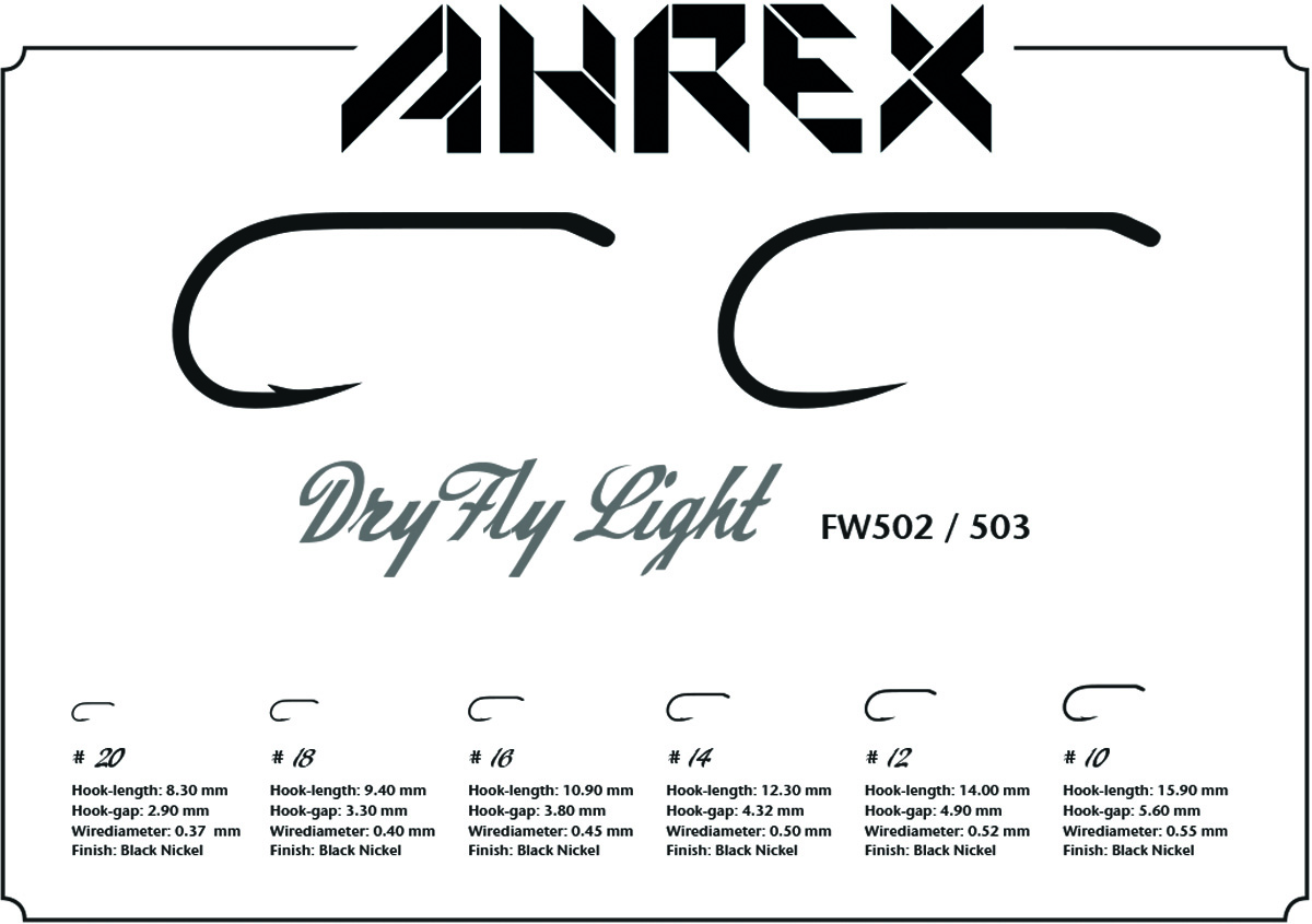 Ahrex FW502 Dry Fly Light Barbed - 2