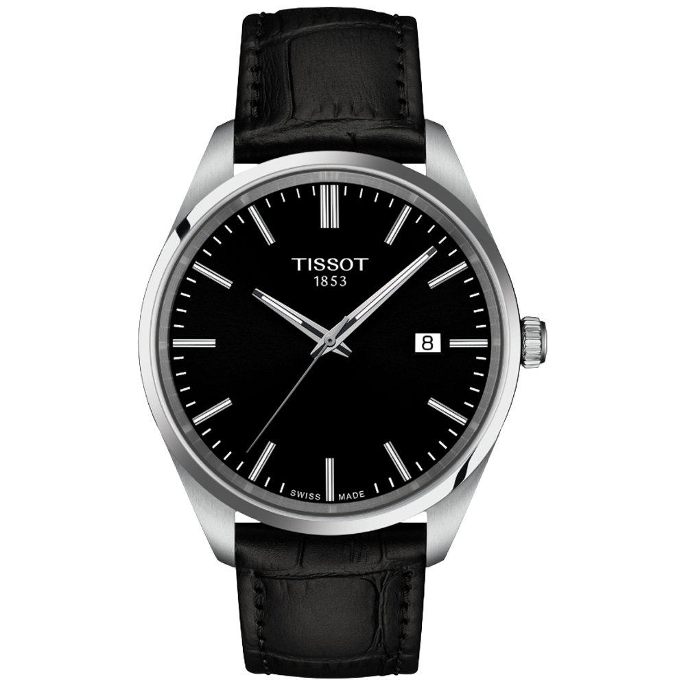 T150.410.16.051.00 Tissot PR 100 40 svart med läderband