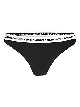 Core Logo Thong 2-pack vit/svart