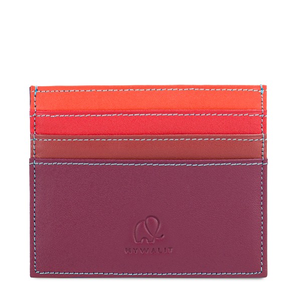 CreditCard Wallet Leather Burgundy Turqouise Mywalit Old Town Stockholm 