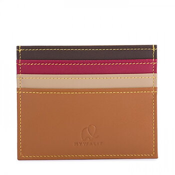 Card Wallet Leather Brown Green Mywalit Old Town Stockholm 