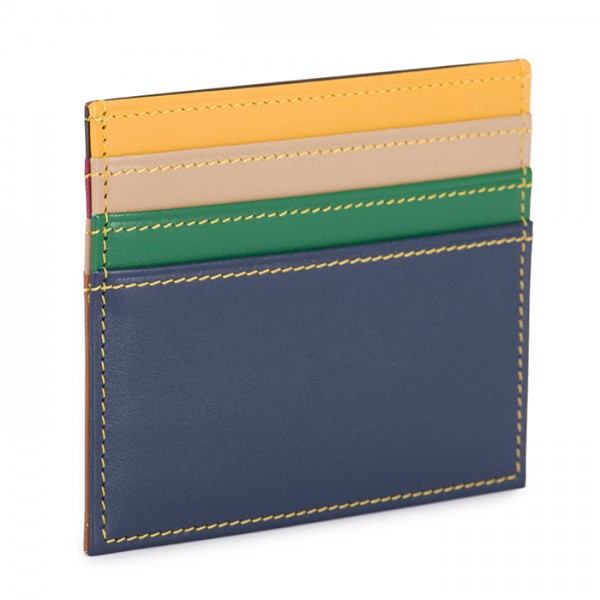 Card Wallet Leather Brown Green Mywalit Old Town Stockholm  - 2