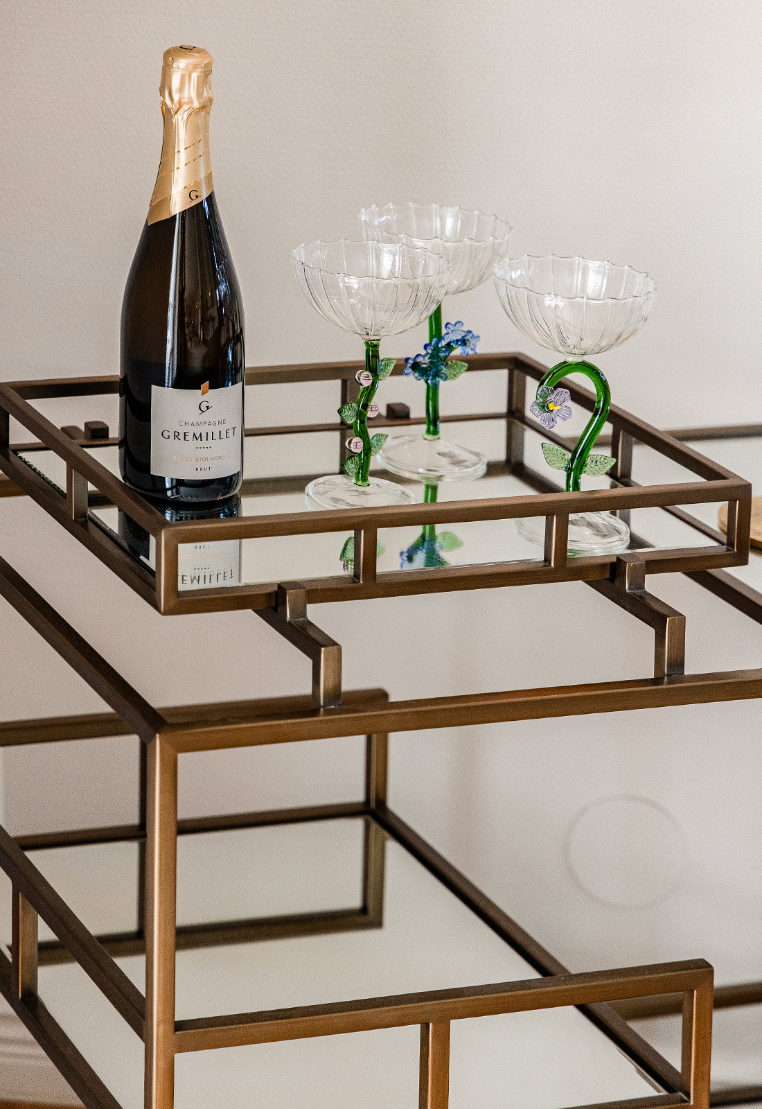 Empire drinkvagn mattguld - 4