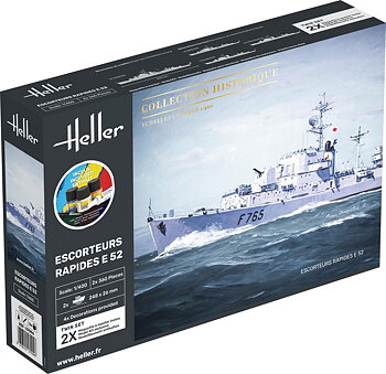 1/400 Escorteurs Rapides E 52 Collection Historique COMPLETE with glue, paint and brush.