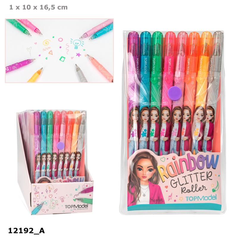 TOPModel Glittergelpennor, 8-pack - 4