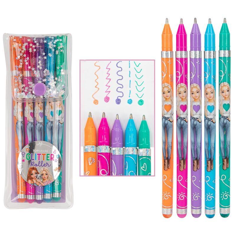 TOPModel Glittergelpennor 5-Pack - 4