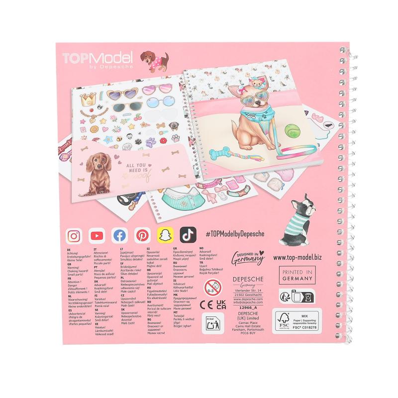 TOPModel Dress Me Up Stickerbok Doggy - 5