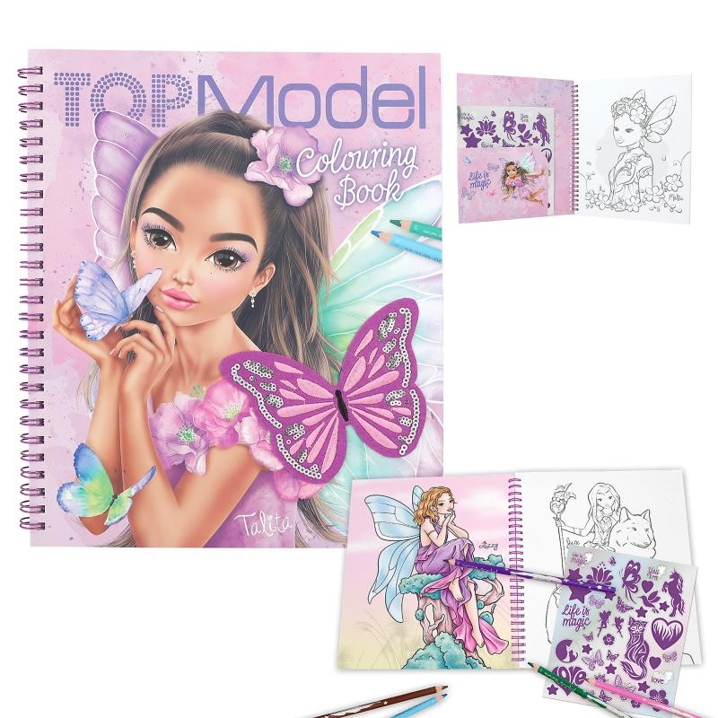TOPModel Målarbok, Fairy - 4