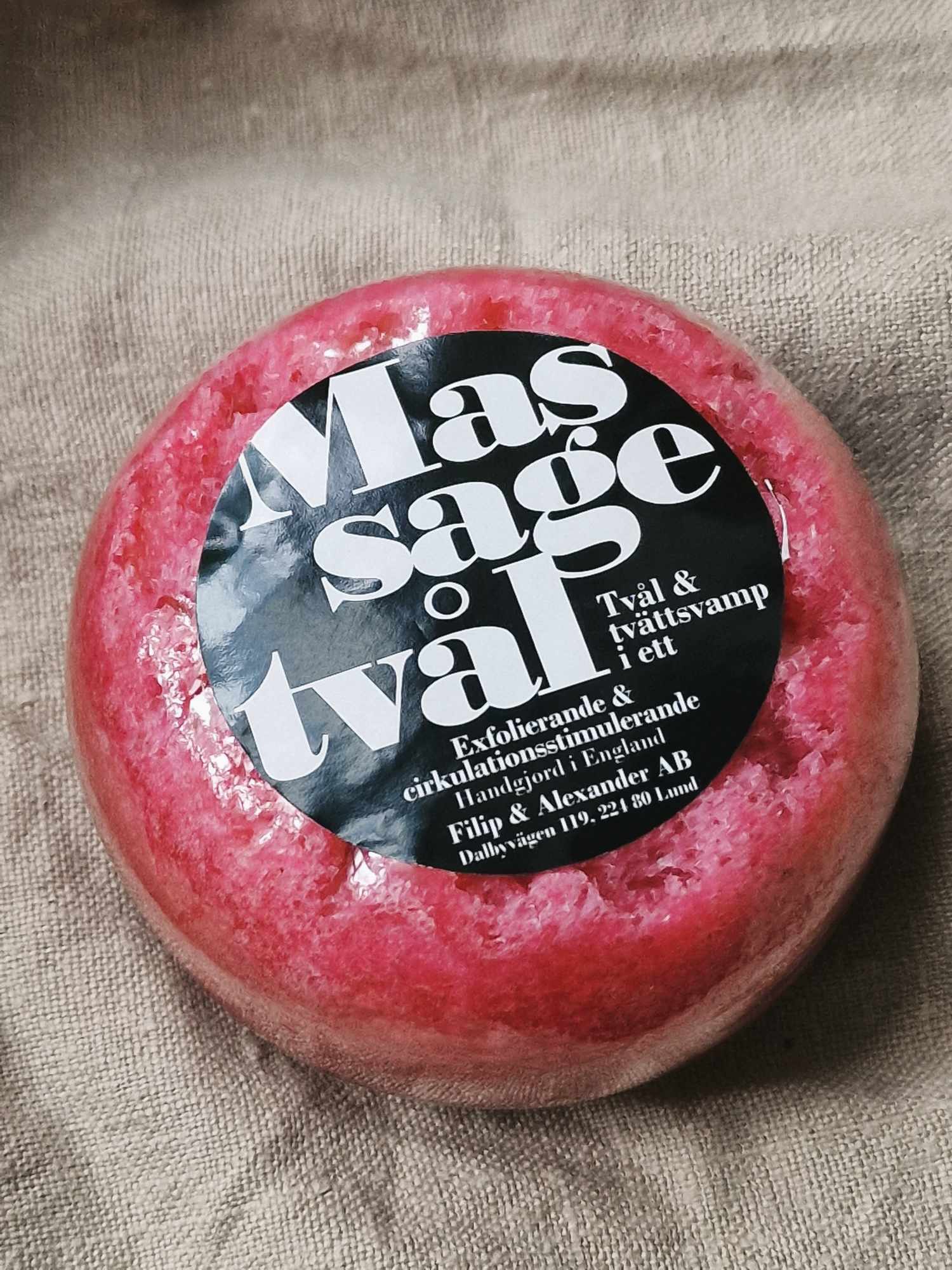 Massagetvål "Rasberry"