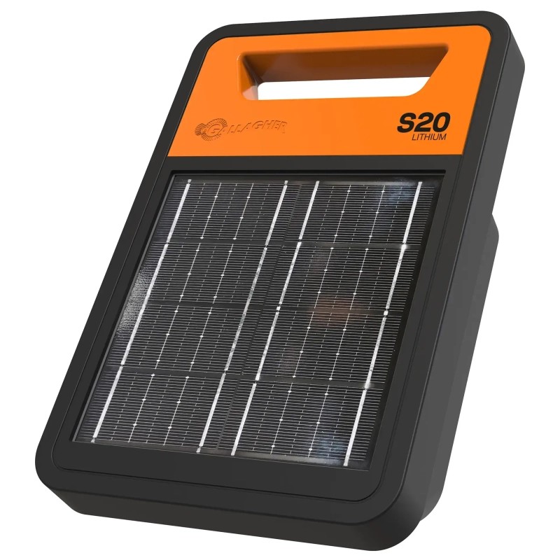 Gallagher S20 solar panel unit incl. battery