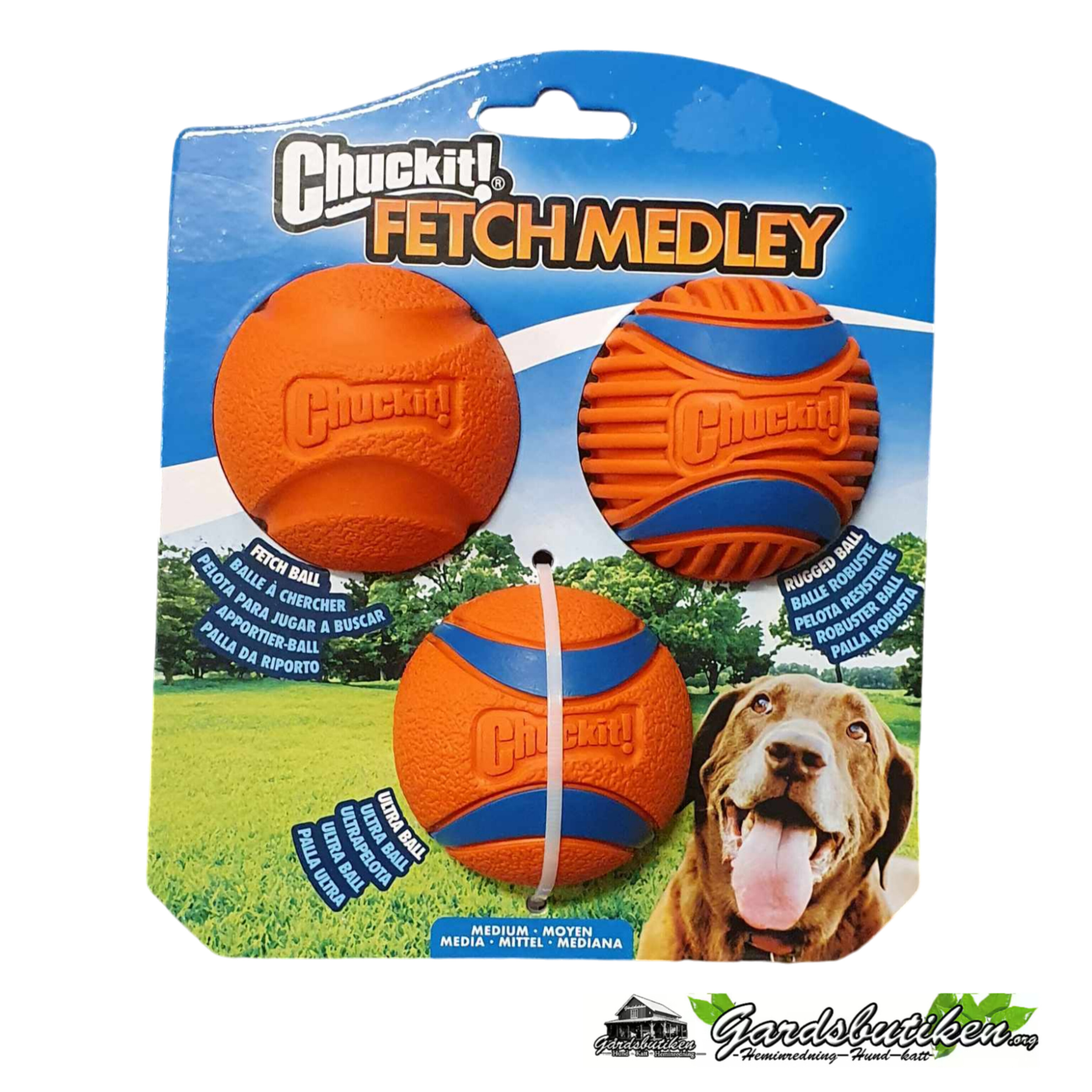 Chuckit Fetch Medly boll (Medium)