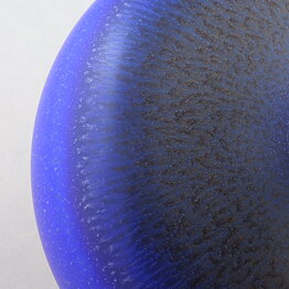 Kjell Bolinder (2019) Unique Blue Haresfur Vase 9 cm