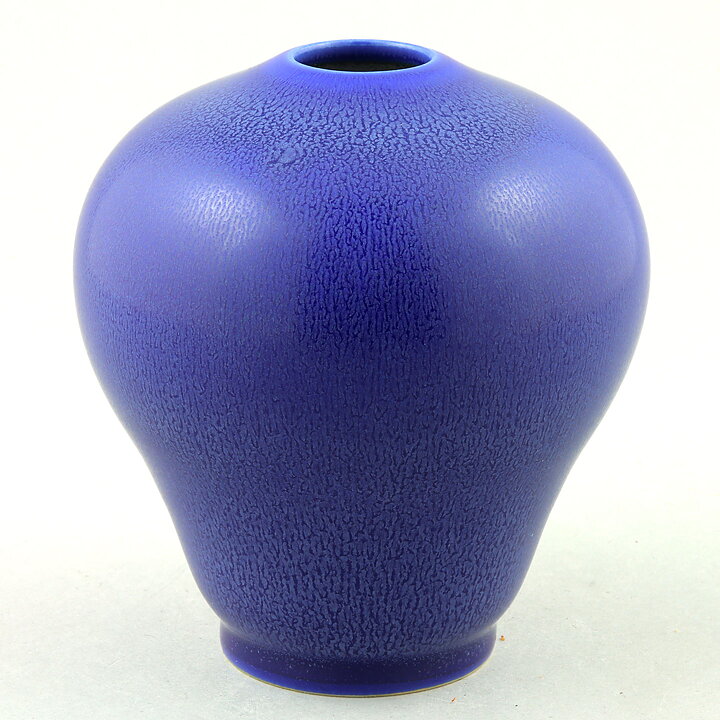 Kjell Bolinder (1999) Unique Blue Haresfur Vase 11 cm