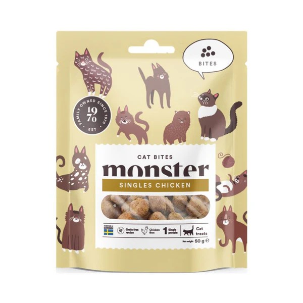 Monster Cat bites, Chicken, 50g