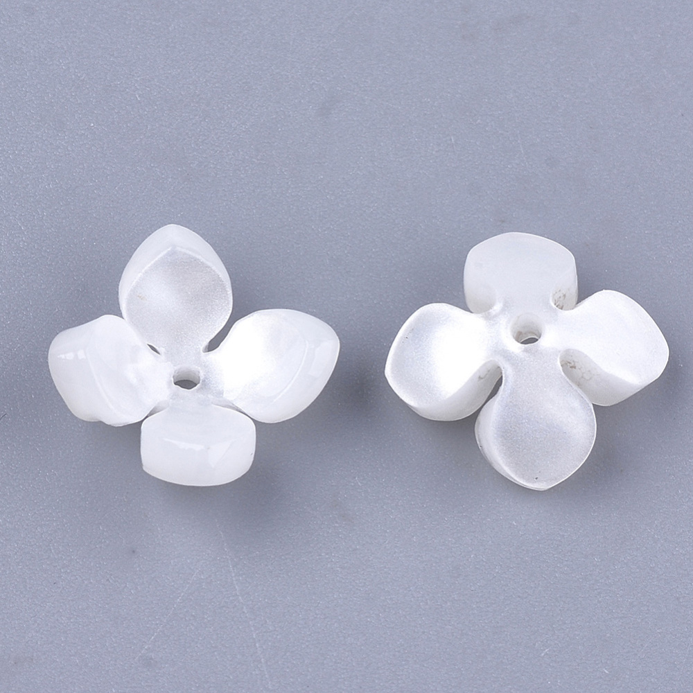 Pärlkåpa blomma 14 mm vit 10 st