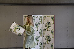 "Howdy / Jolene", green, wallpaper/ tapet