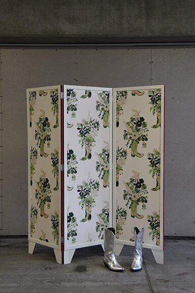 "Howdy / Jolene", green, wallpaper/ tapet