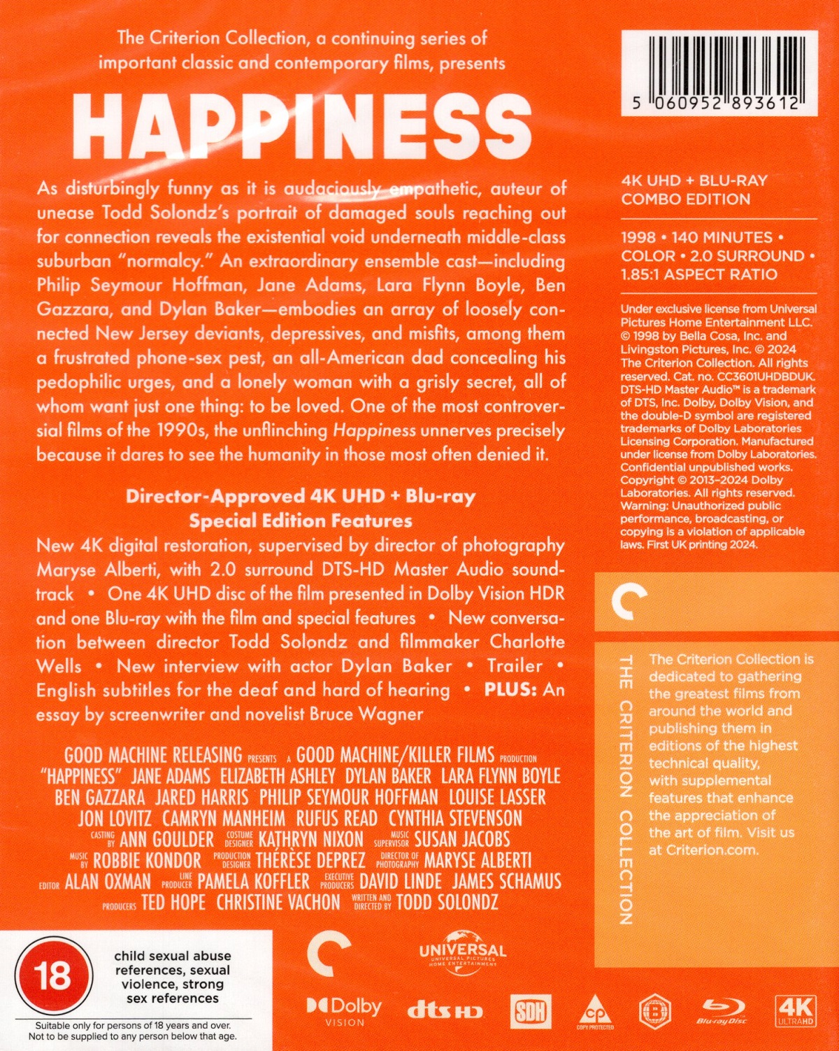 Happiness (Criterion Collection) (ej svensk text) (4K Ultra HD + Blu-ray) - 2