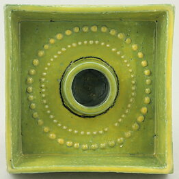 Sylvia Leuchovius (1960s) Unique Green Candleholder 11 cm