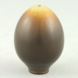 Berndt Friberg (1958) Unique Brown Haresfur Vase 4,5 cm