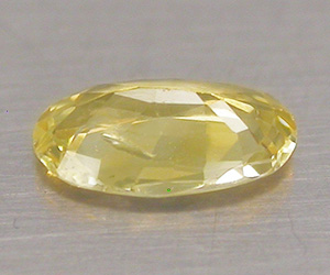 Gul safir, oval form, 0.31 ct vikt naturlig gul safir ädelsten - 2