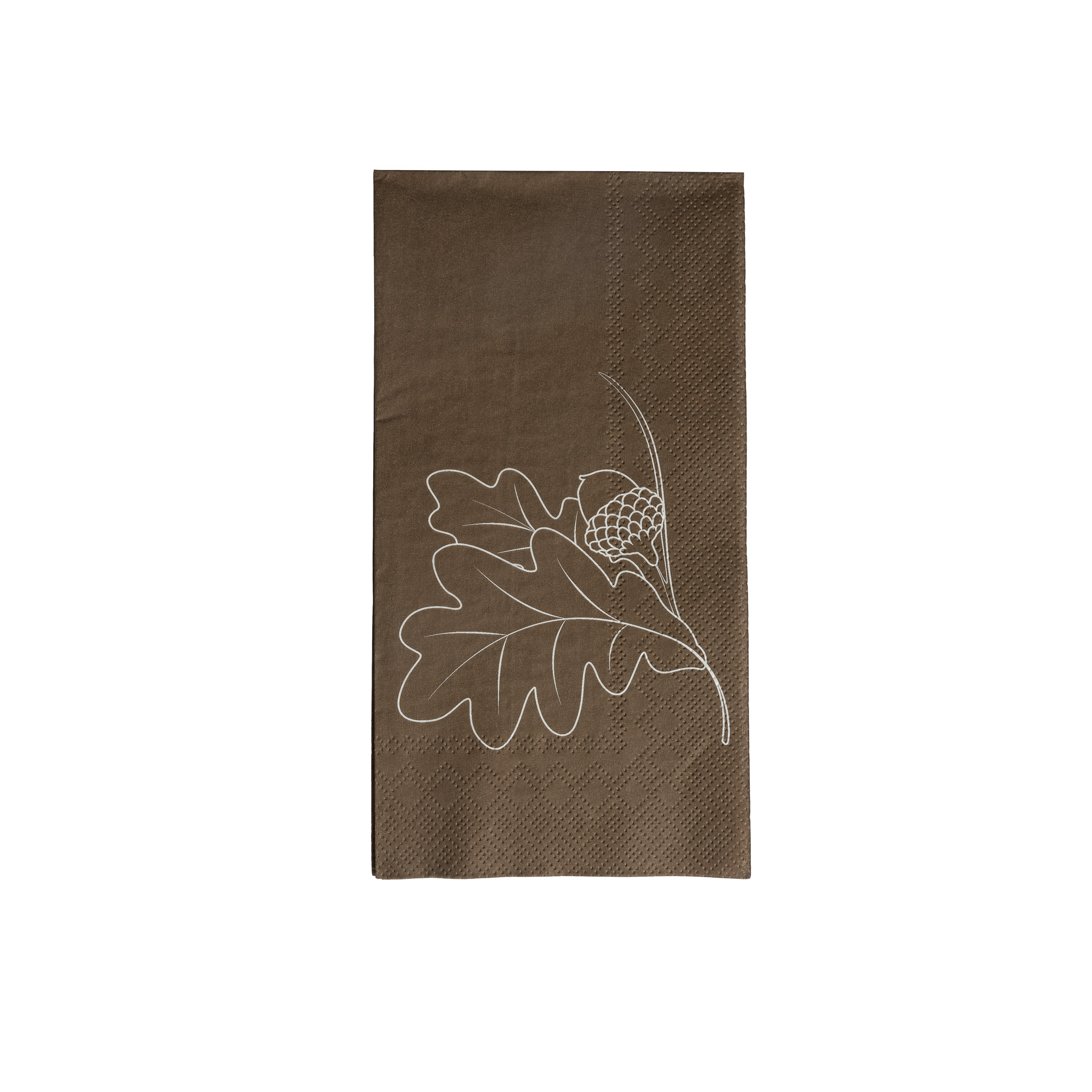 Acorn napkin 16-pack - Brown - 4