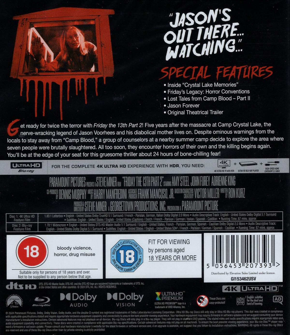 Friday the 13th Part 2 (ej svensk text) (4K Ultra HD + Blu-ray) - 2