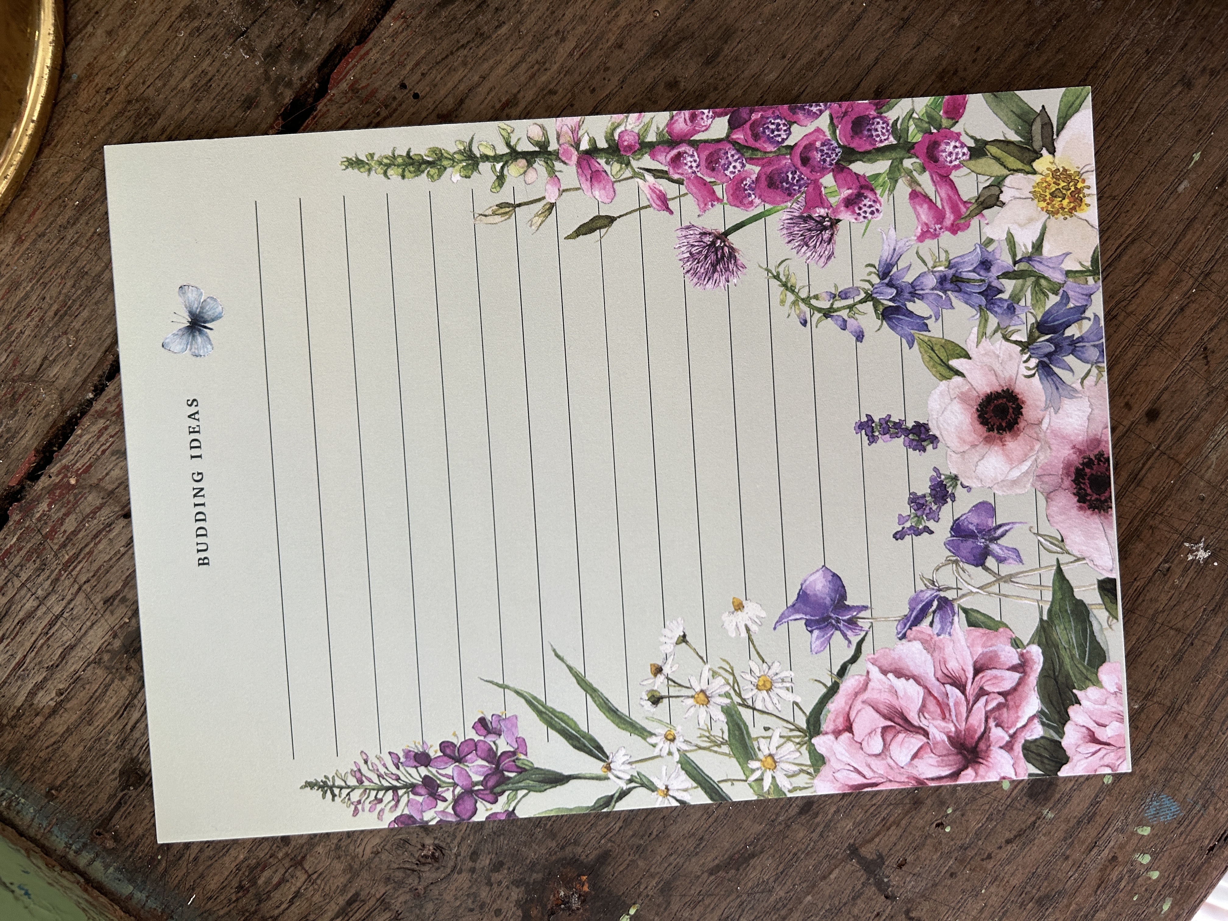 Anteckningsblock Blommor