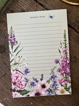 Anteckningsblock Blommor