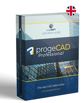 Hyr engelsk progeCAD, nätverk, 12 månader