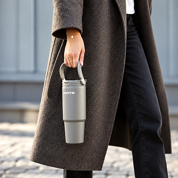 NOTE  Recycled stainless steel vacuum bottle 