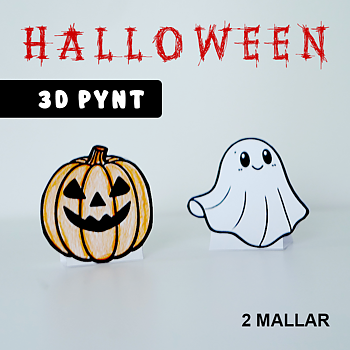 Halloweenpyssel - Pynt i 3D