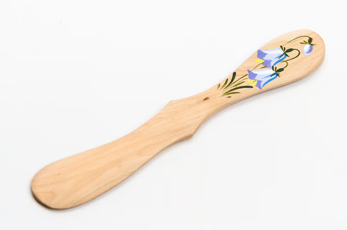 Painted butter knife - Bluebell