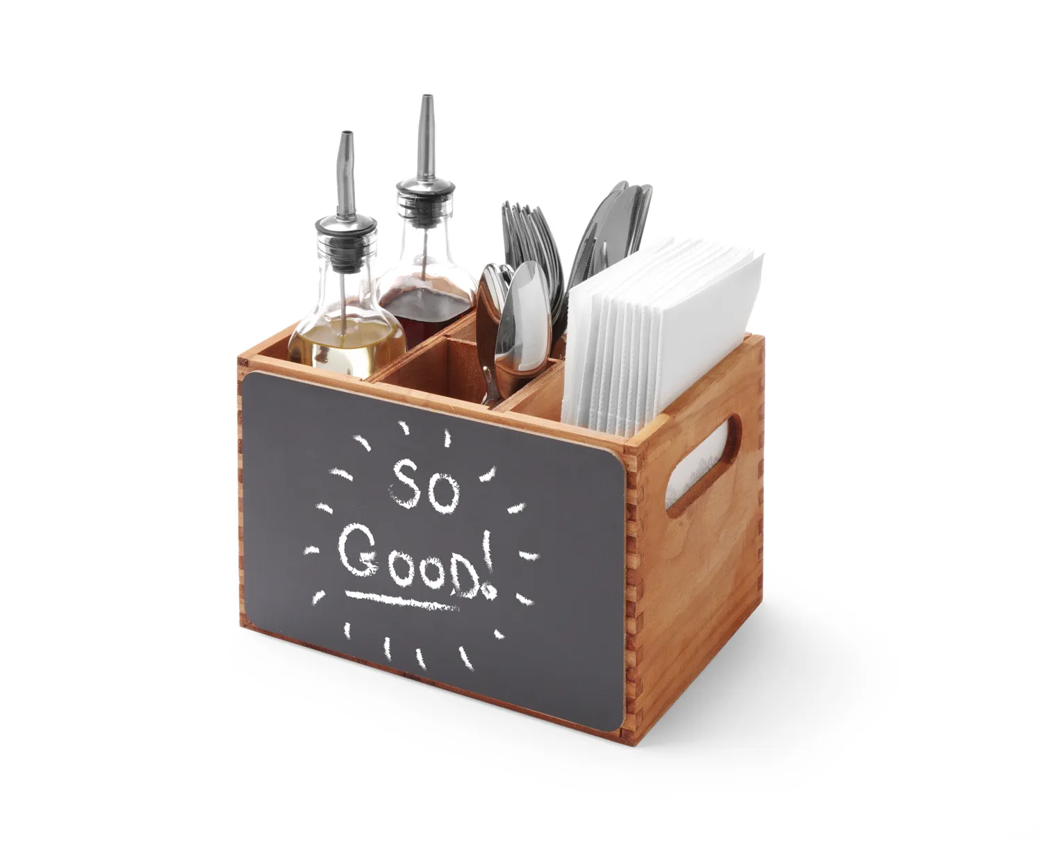 Serveringsställ med griffeltavla