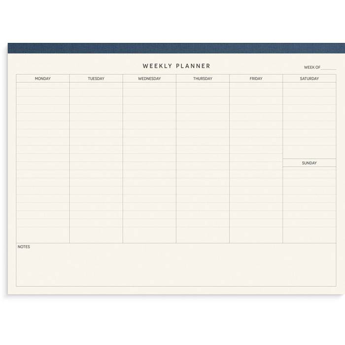 Perforerat block Weekly planne
