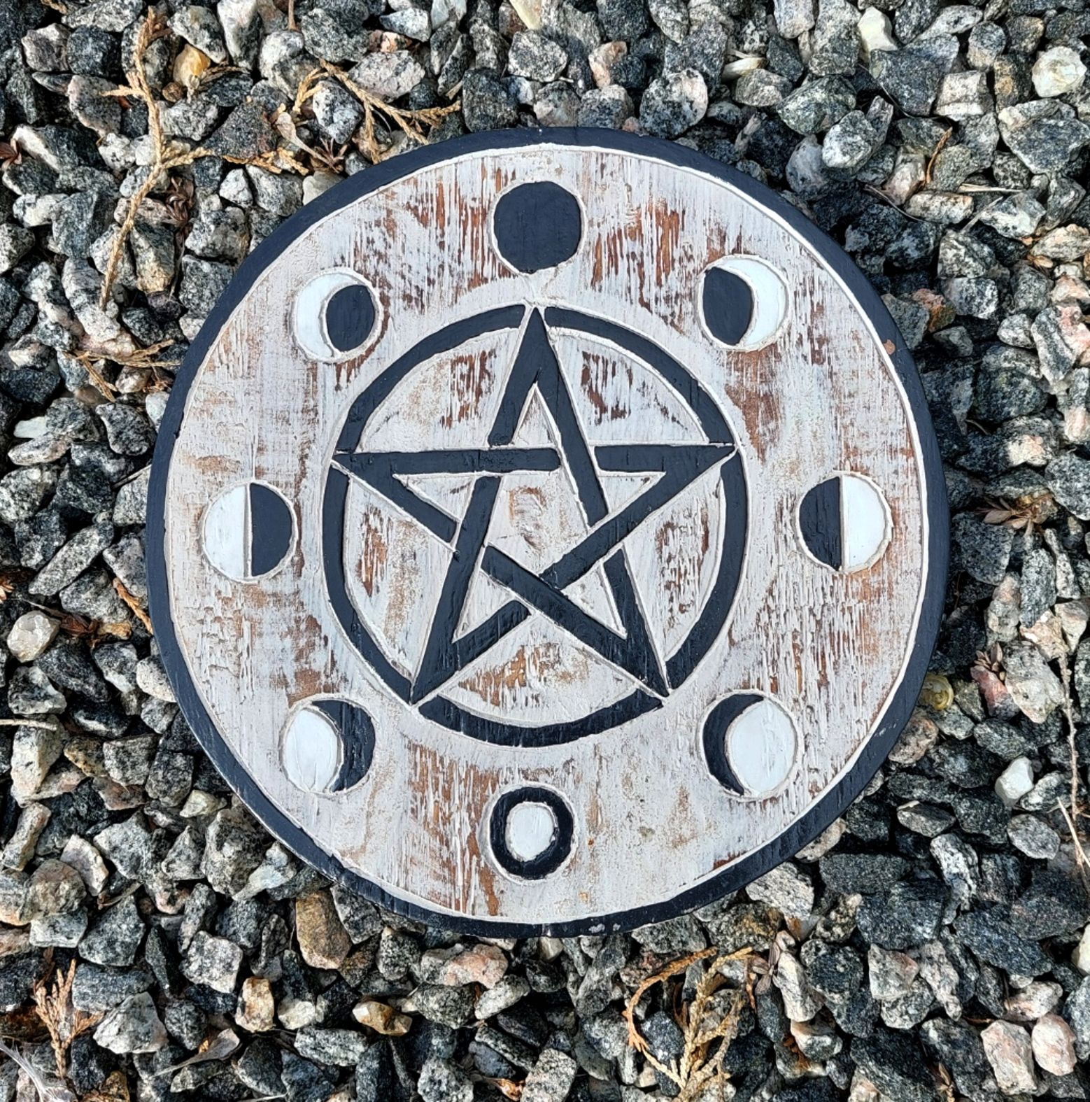 Pentagram med Månfaser  - Väggdekoration - 2