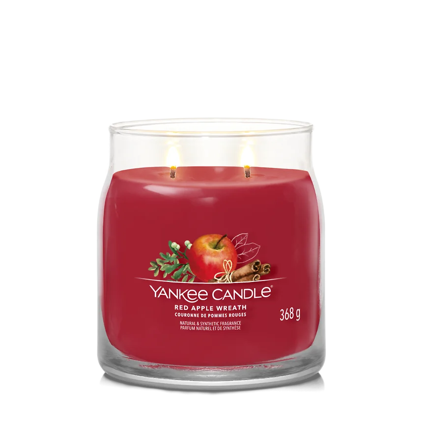 Yankee candle-Red Apple wreath-Medium jar