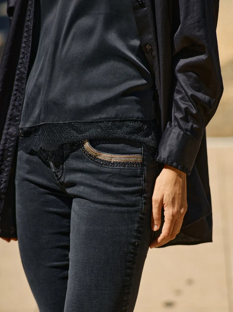 Naomi Perla Jeans - Stl. 25 - Mos Mosh