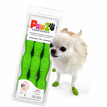 Pawz Dog Boots Color Tiny Apple Green, 12-pack