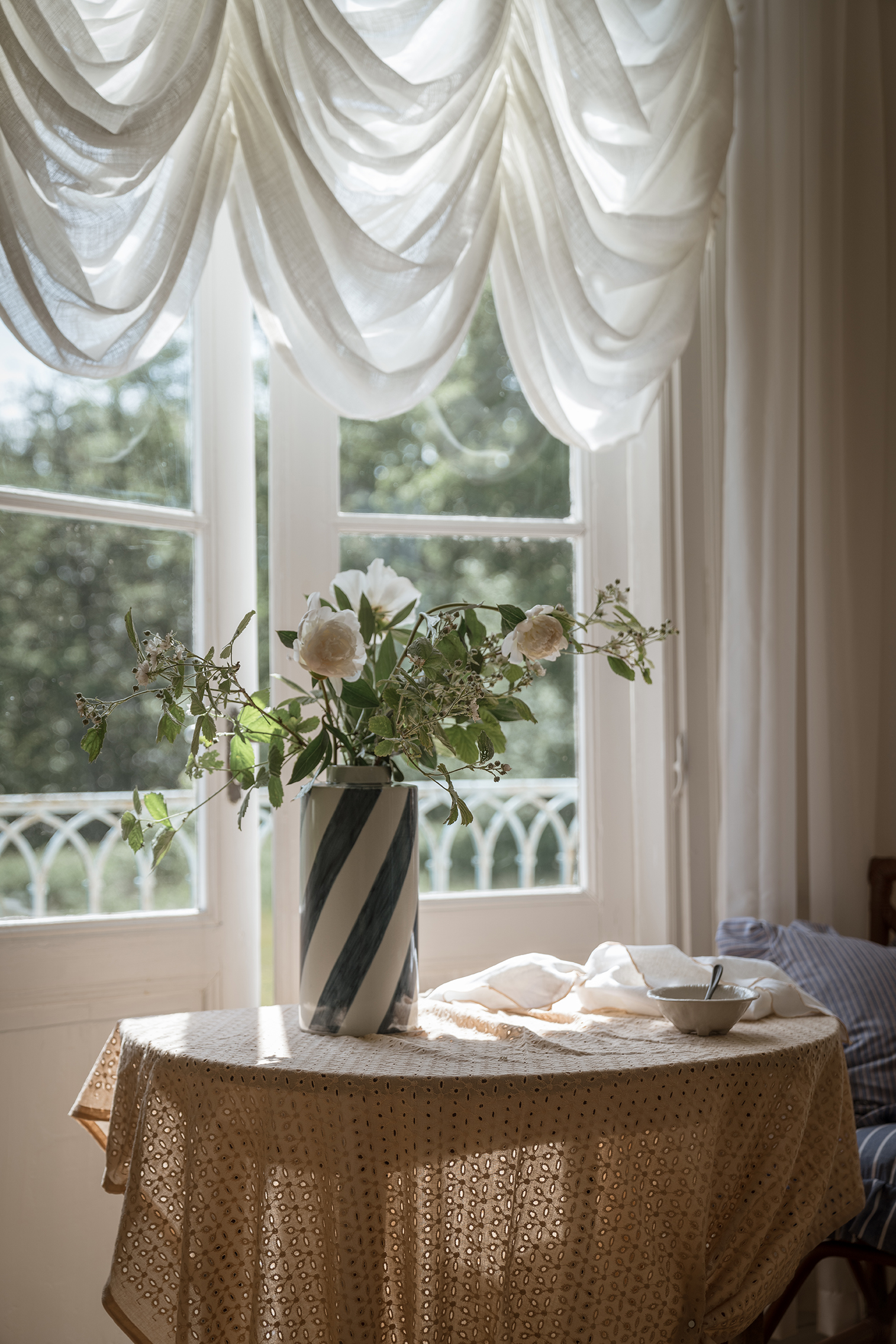Duk Broderie Anglaise Natur - 3